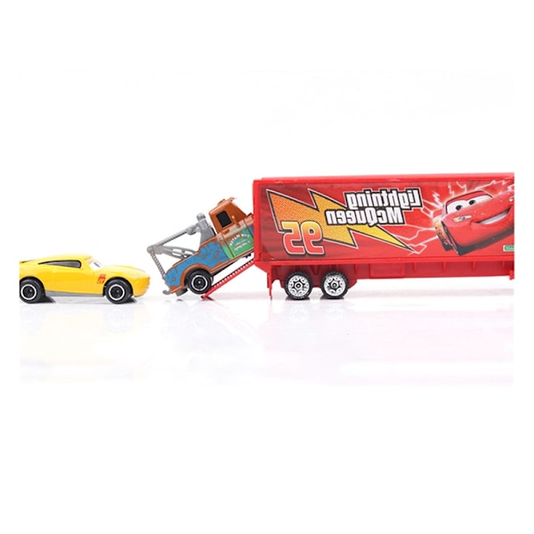 7-pack Disney Pixar Bilar 3 Mack Uncle Truck Leksaksbilset Lightning McQueen Jackson Storm 1:55 Die-Cast Bilmodell Leksak Barn