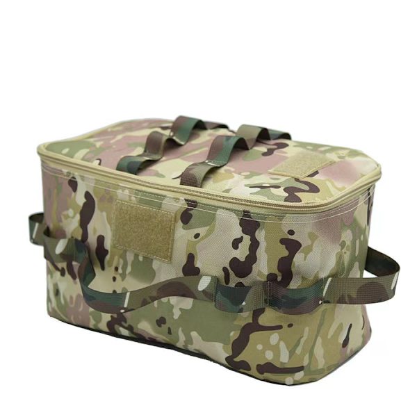1 stk. udendørs camouflage camping bærbar foldbar picnic værktøj