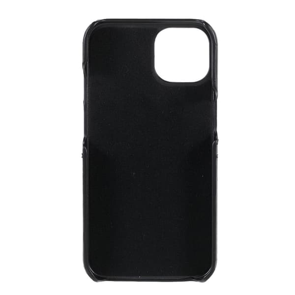 iPhone 13 - Nahkainen puhelinkotelo korttitaskulla - Musta