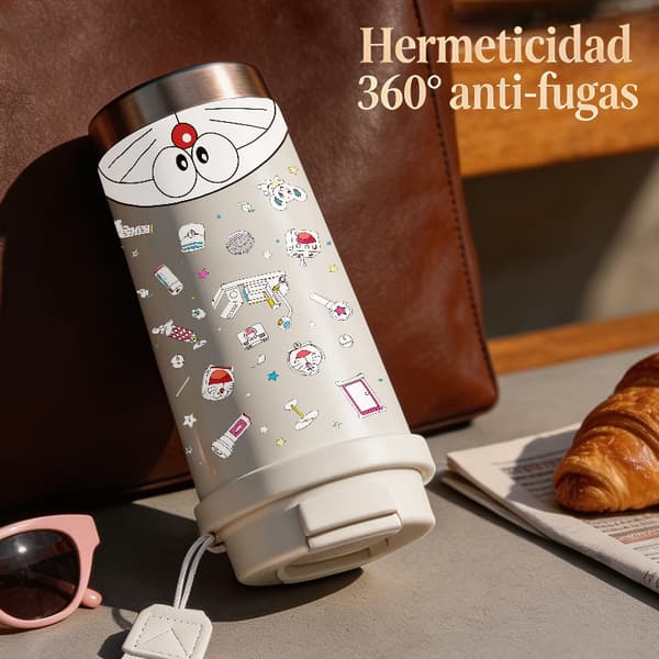Termosmugg 500ml 316 Rostfritt Stål Minimalistisk Design, Isolerad kaffemugg, läckagesäker resemugg med lock Black