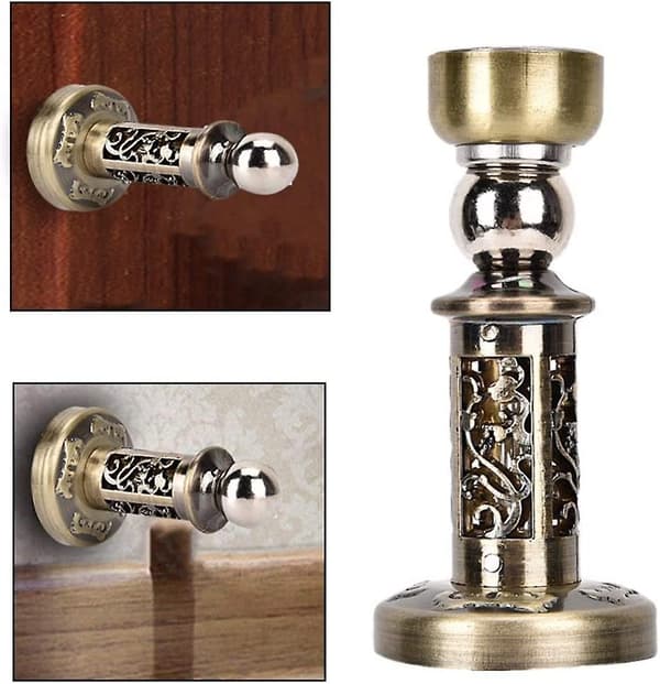 Sterk sinklegering magnetisk dørstopper magnetisk dørstopper antikk dørgulv sugekoppkrok magnetisk dørstopper