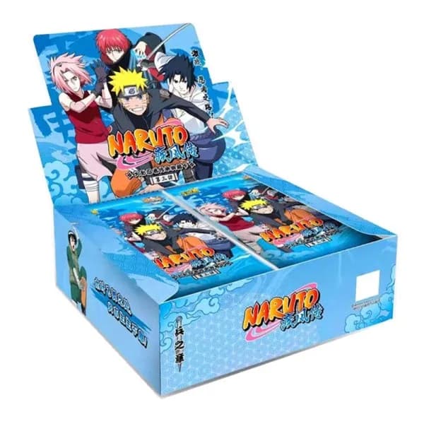 Naruto Kortæske Anime Figur Kort Booster Pack Sasuke Samling Flash Kort Legetøj