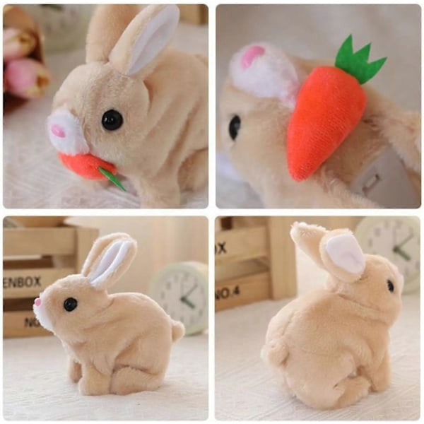 Bunby - Min Realistiske Kaninleke, Realistisk Kaninleke for Barn carrot yellow no lights