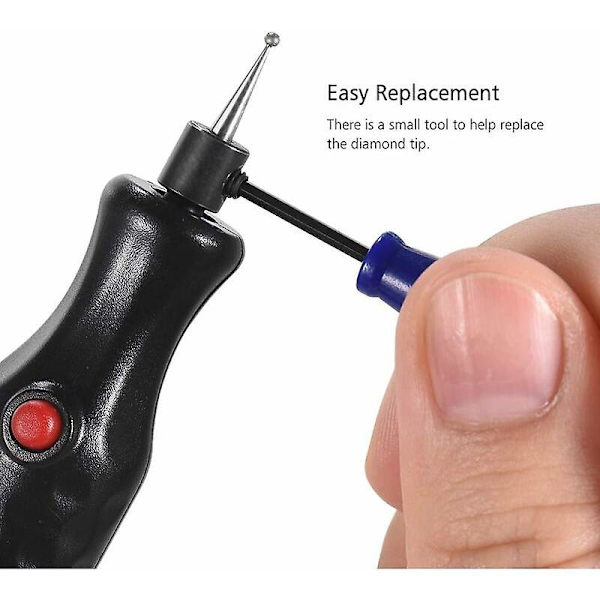 Gravering Værktøj Pyrografi Kit Trådløs Elektrisk Gravering Pen Gravering Pen til Træ Glas Sten DIY Skære Værktøjer Gravere Kit med Ekstra Diamant Spids