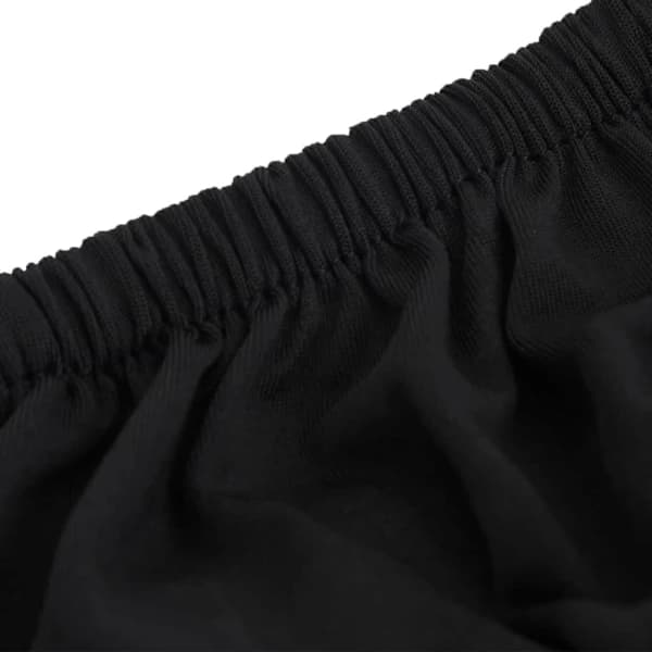vidaXL Sofabetræk 2-personers med stretch sort polyesterjersey Sort