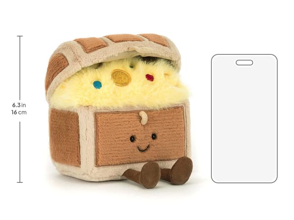 Jellycat 16 cm Amuseables Skattekiste legetøj