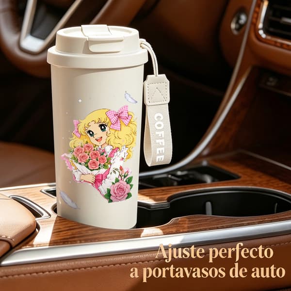 Termosmugg 500ml Rostfritt Stål Militär Design, Isolerad kaffemugg, läckagesäker resemugg med lock Black