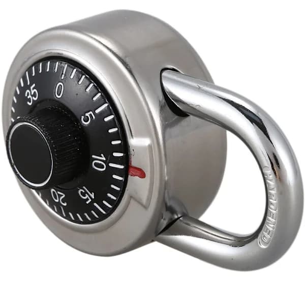 Master Hengelås 50mm Med Rund Fast Dial Kombinasjon, A