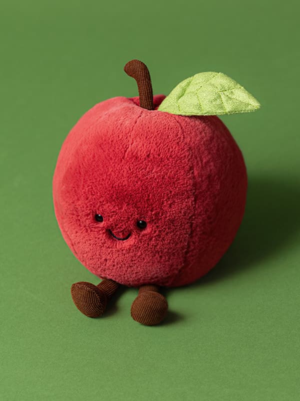 Jellycat Amuseables Omena, Uusi, laput kiinni, pehmolelu