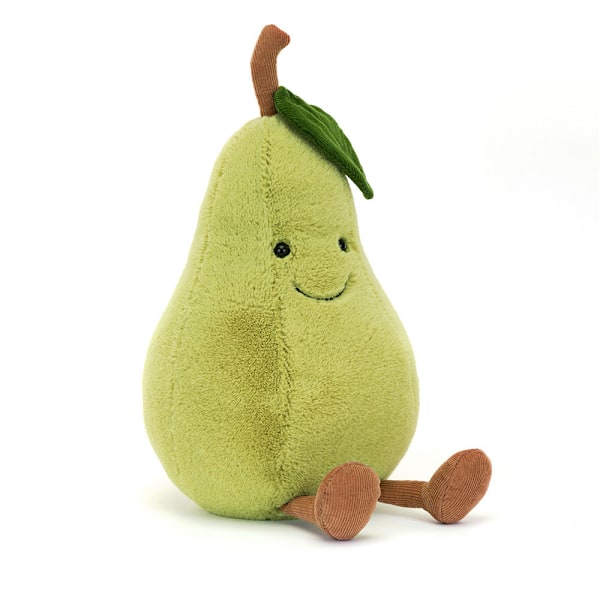 Jellycat Päron Plyschleksak, Fylld frukt, Rolig Inredning och Gåva