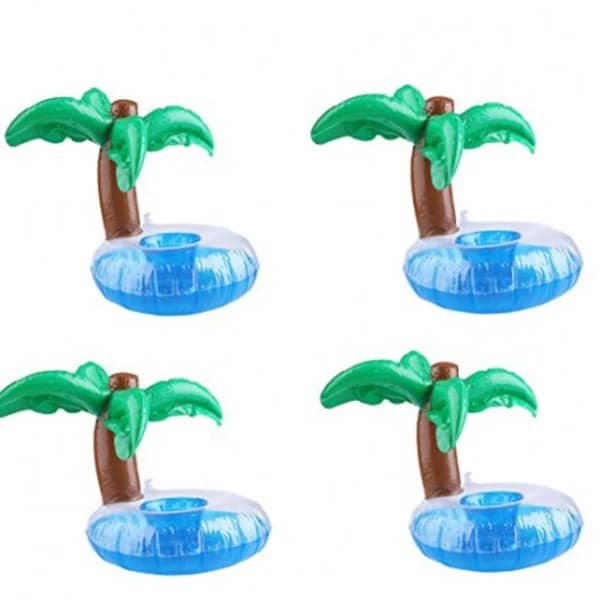 4 x Flydende Drikkeholder / Kopholder til Poolen