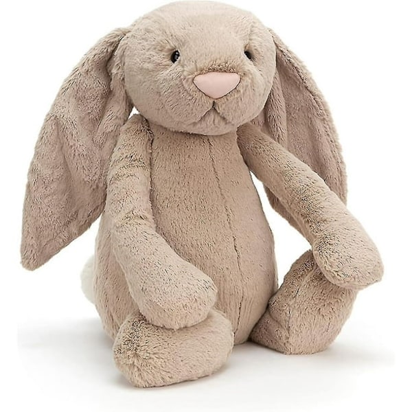 Jellycat Bashful Luxe Luna Kaninbamse, Kæmpe 51 cm | Kanin og Hare Plyslegetøj | Klassisk Børnegave Khaki Beige