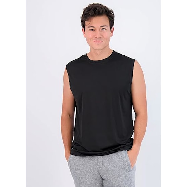 3 & 5-pack: Träningslinne för män med Dry-Fit - Standard- och stora storlekar (XXXL) XXXL