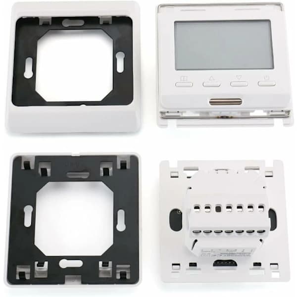 Wg806 Programmerbar Uge-timertermostat med Digitalt Display, AC230V 16A Egnet til Elektrisk Gulvvarme med 3M Sondesensor Vi,A