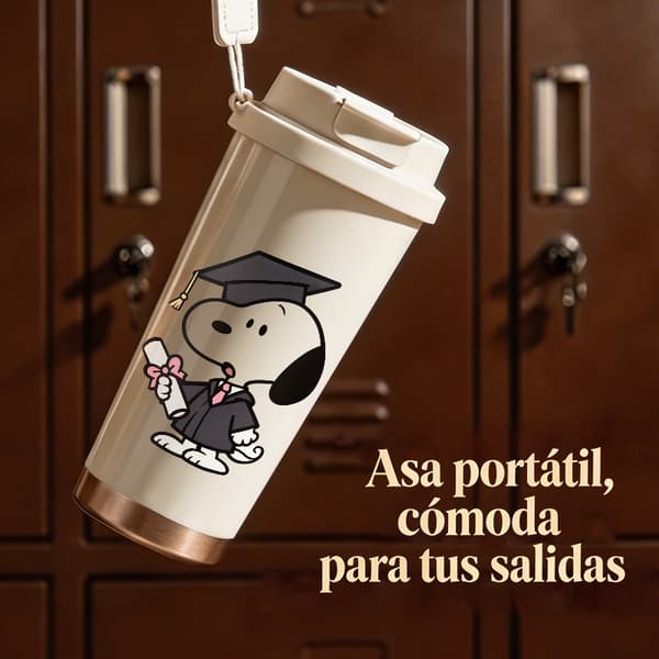 Termisk kaffemugg 500ml 316 rostfritt stål modern design, isolerad kaffemugg, läckagesäker resemugg med lock White