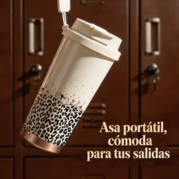 Termokopp 500ml Rustfritt Stål Militær Design Black