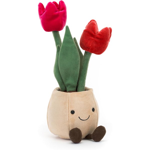 Jellycat Amuseables Tulpan Plyschleksak, 30 cm, Fylld Växt och Blomma, Rolig Inredning och Present 25cm