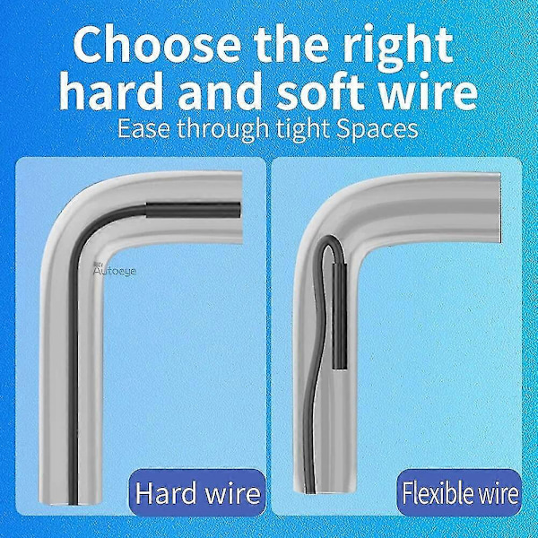 Endoskopkamera för iPhone Apple 8mm Bilar Endoskopisk Hård Kabel IP68 Vattentät 8 LED Borescope Inspektion för iPhone för iOS 1M