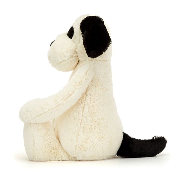 Jellycat Bashful Musta ja kermanvärinen pennun pehmolelu 51cm
