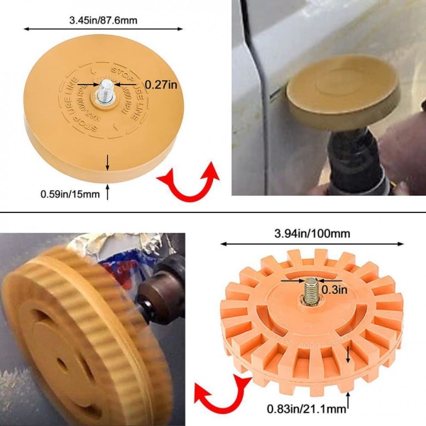 1pcs Rubber Wheel Strip Rubber Wheel Tool Set