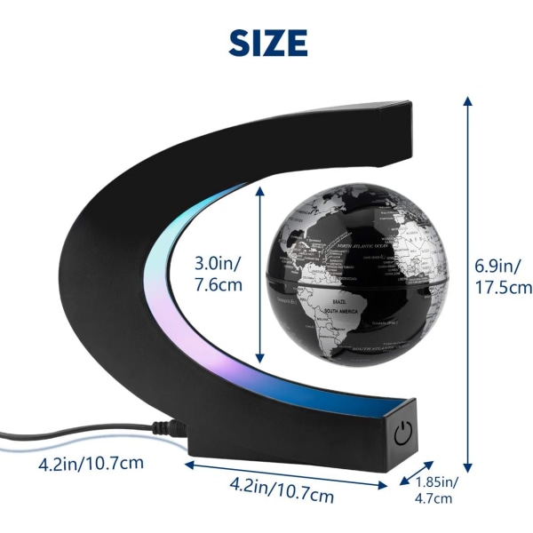 Surplex Creative Luminous Jordklode Flytende Magnetisk Levitasjon