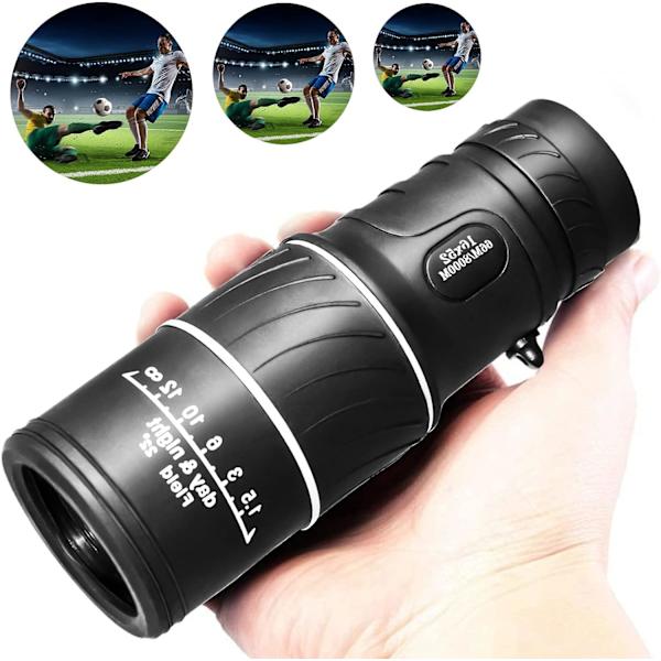 16x52 kaksoistarkennuskiikarit Zoom-monokulaari HD Mini-teleskooppi Spo