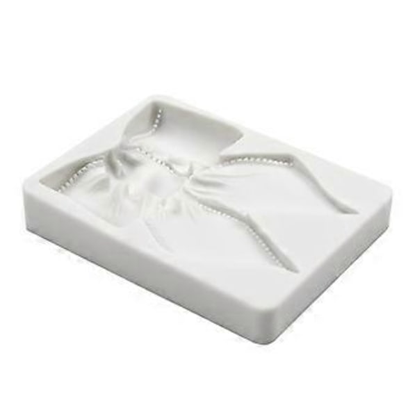 Sløjfeformede DIY silikonechokoladeforme, geléforme, fondantforme, slikforme, perfekte gaver til gør-det-selv-bageentusiaster