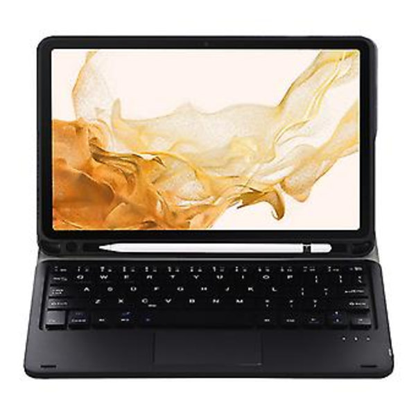 Tangentbord + Fodral För Samsung Galaxy Tab S8 11 tum SM-X700 Guld Blue