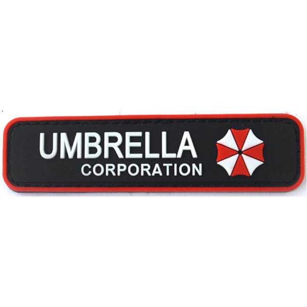 2 stk. Resident Evil Umbrella Corporation PVC Patch Merker Emblem