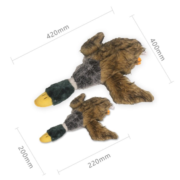 1PC(21CM)Hauska pehmo villi ankan koira kissa pentu koira Squeaker Squeaki