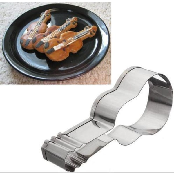Gitarformet kakeform, 9,1 * 4,2 cm julekakeform