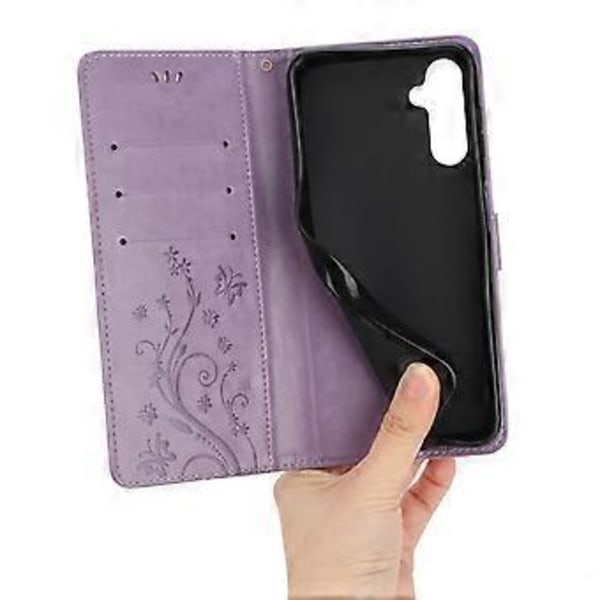 För Samsung Galaxy S24 FE Fodral PU Läder Plånboksfodral med Rem Style D
