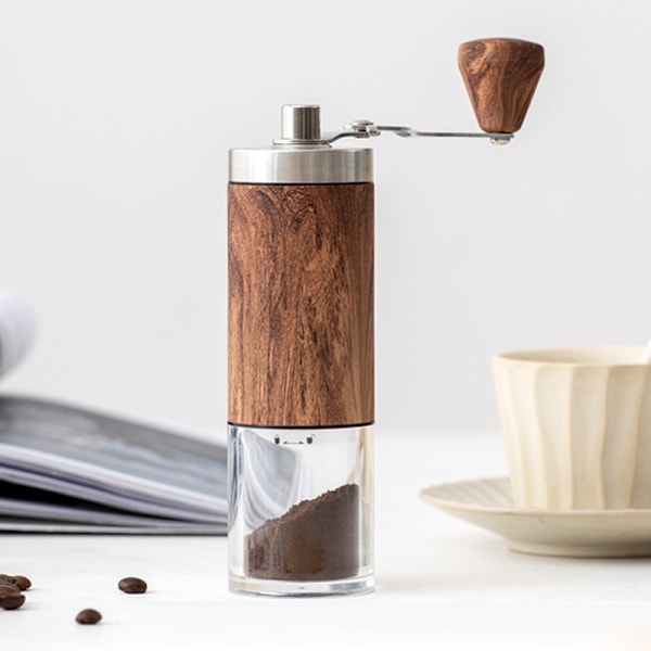 Manuell kaffekvern Portabel håndsveiv Kaffekvern Kvern Keramisk Konisk Burr med  for Hjem, Kontor eller Reiser