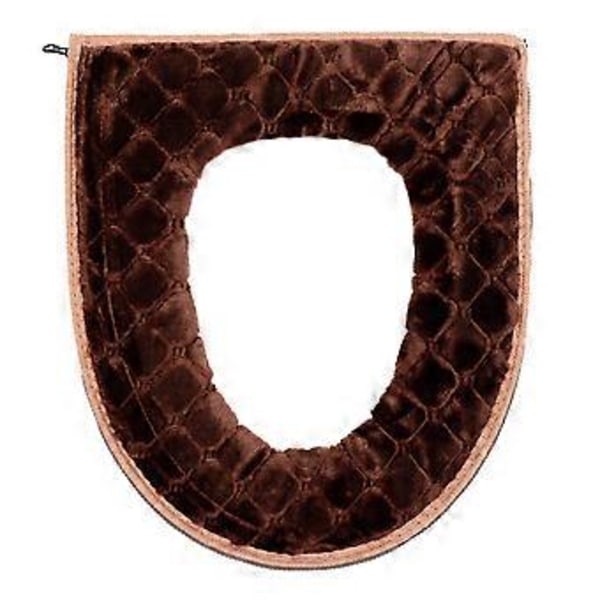 1 st Smidig Förtjockad Toalettsitsöverdrag Allmänt Toalettsitsöverdrag Brown