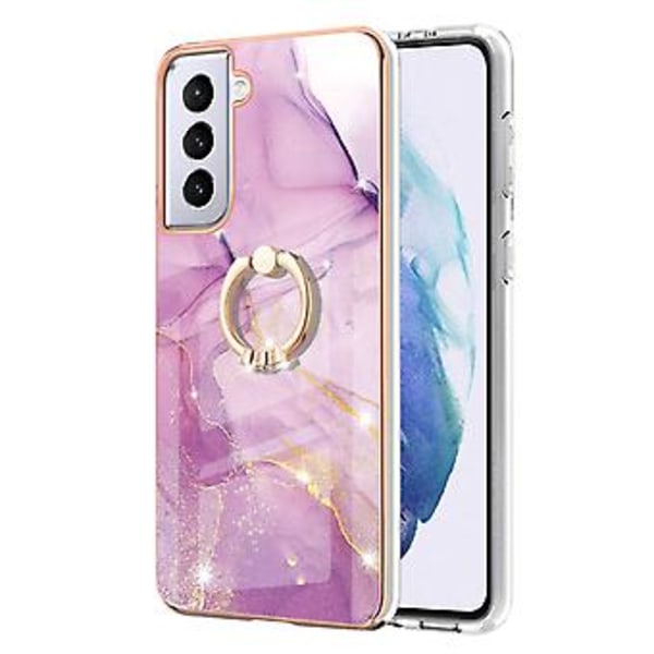 Marmor TPU-skal för Samsung Galaxy S21+ 5G Purple 001