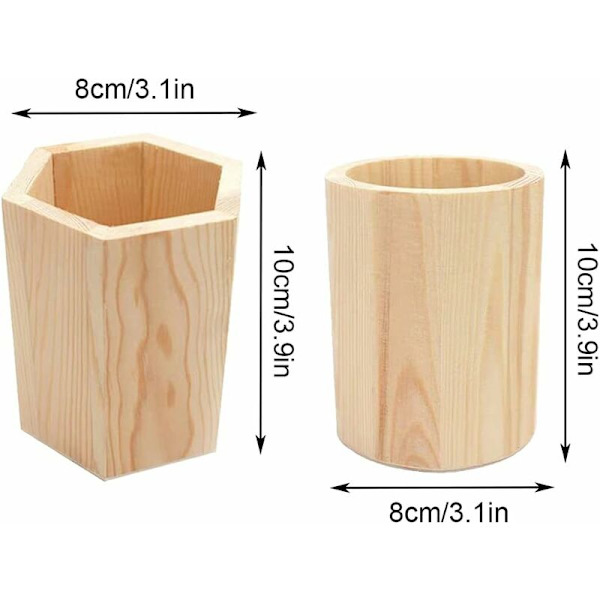 2 stycken pennställ, träpennhållare, pennställ, trä