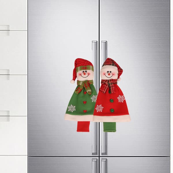 3 stk. Julekøleskabsgreb Snowman