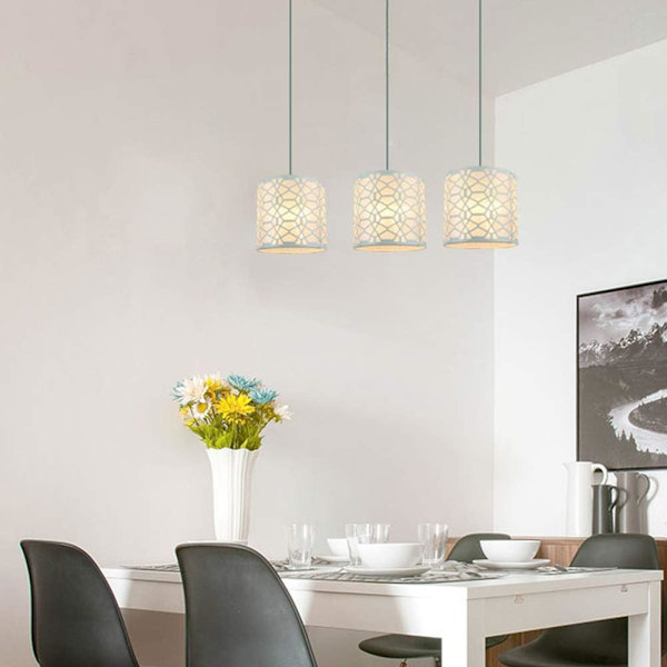 Metallisk Lampskärm, Rund Dekorativ Lampskärm, Modern Järnlampa