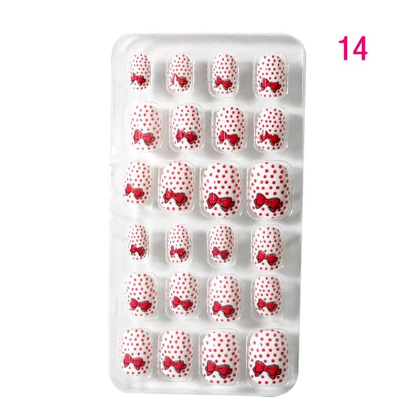 24 lommers bærbare negleputer, neglekunst lappestil 14