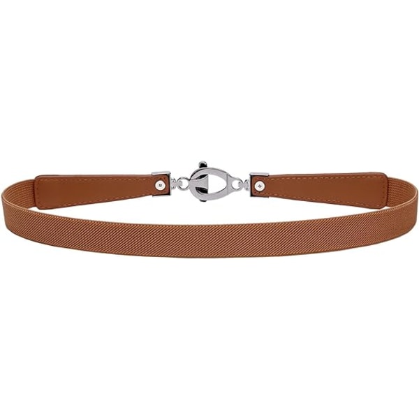 Dam 0.8\" Bred Smalt Elastiskt Midjebälte Stretch Cinch Bälte T