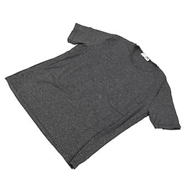 Skjorte til efter skulderoperation, kortærmet, genoptræning, universal, unisex, åben side, trykknapper, adaptiv skjorte (L) L