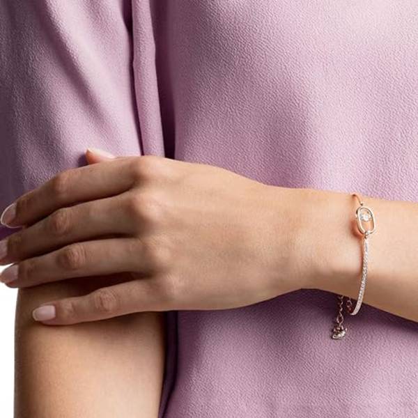 North Armband, Vit, Roséguldpläterad