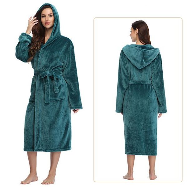 Vihreä, naisten ylellinen pyjama | Super pehmeä yksivärinen oversized