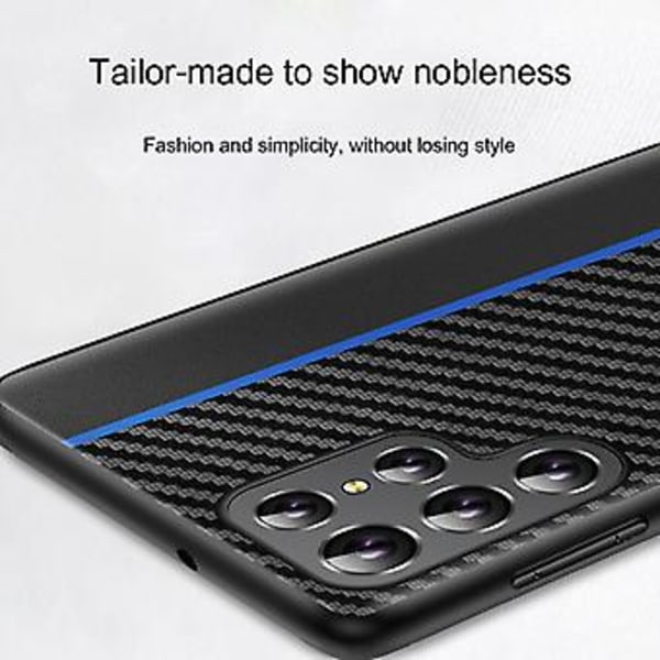 Carbon Fiber Tekstur Cover til Samsung Galaxy S22 5G