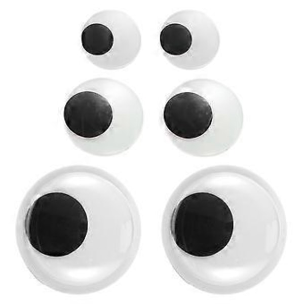 6 kpl Liikkuvat Silmät Tarrat DIY Liikkuvat Silmät Itseliimautuvat Liikkuvat Silmät Nuken Teko Silmät