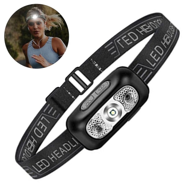 Headlamp Motion Sensor Flashlight Waterproof Led Light Camping Fi