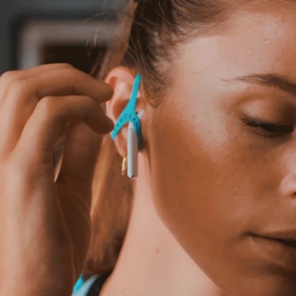 6 stycken (blå) Bluetooth-aktiverade trådlösa hörlurshållare m