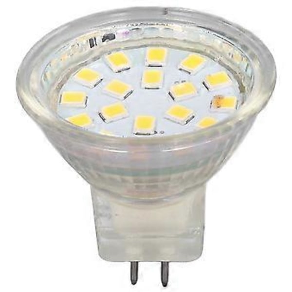 4 stk. 18LED MR11 Lyspære 3W 300LM Dobbel Pin Base Landskapsspot Lyspære for Stue Kald Hvit