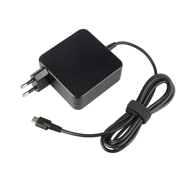 65W USB C Laddare Typ C, Strömförsörjning AC-adapter, svart