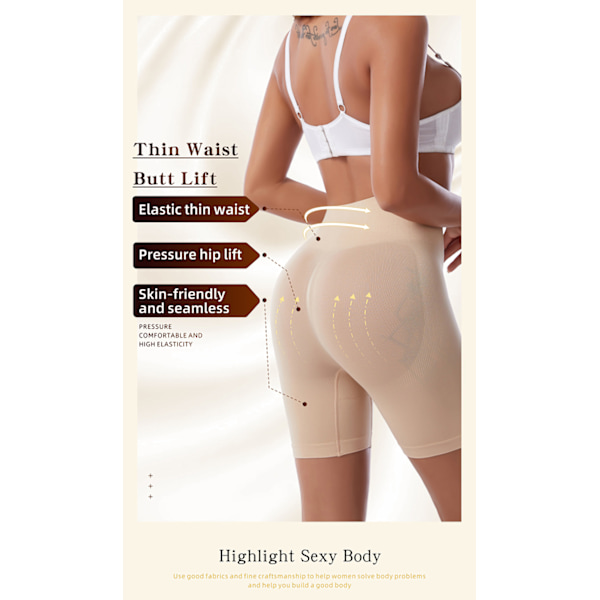 Høy midje Shapewear for kvinner Tummy Control Butt Lifter Body